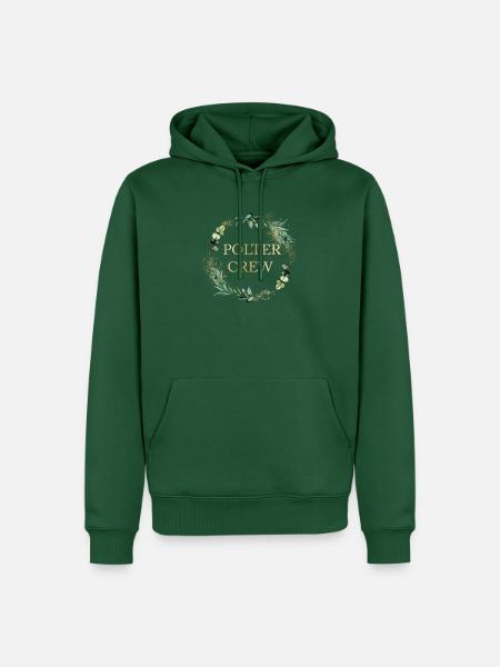 POLTER CREW! personalisierbar - Männer Premium Bio Hoodie - Flaschengrün