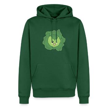 Salad Vegetable Costume Carnival Carnival Partner Shirt - Men’s Premium Organic Hoodie - bottle green - Front - Nico (187cm)