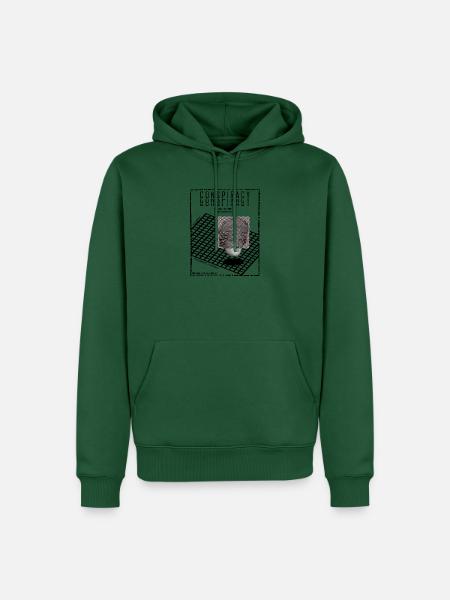 Plakat - Männer Premium Bio Hoodie - Flaschengrün