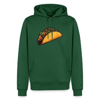 Tacos - Männer Premium Bio Hoodie - Flaschengrün - Vorne - Nico (187cm)