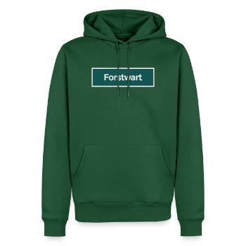 Forstwart – Forstwirtschaft & Waldarbeit - Männer Premium Bio Hoodie - Flaschengrün - Vorne - Nico (187cm)