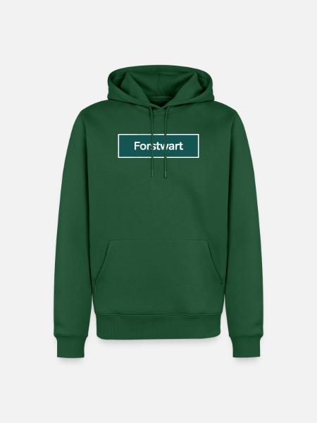 Forstwart – Forstwirtschaft & Waldarbeit - Männer Premium Bio Hoodie - Flaschengrün