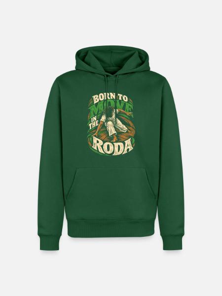 Capoeira Move In The Roda - Männer Premium Bio Hoodie - Flaschengrün