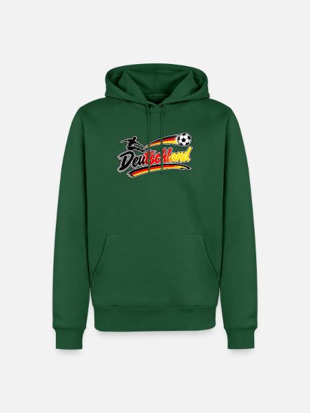 DeutschlandFussball - Männer Premium Bio Hoodie - Flaschengrün