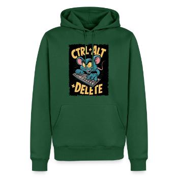 Strg Alt Entf Tastatur Maus Humor - Männer Premium Bio Hoodie - Flaschengrün - Vorne - Nico (187cm)