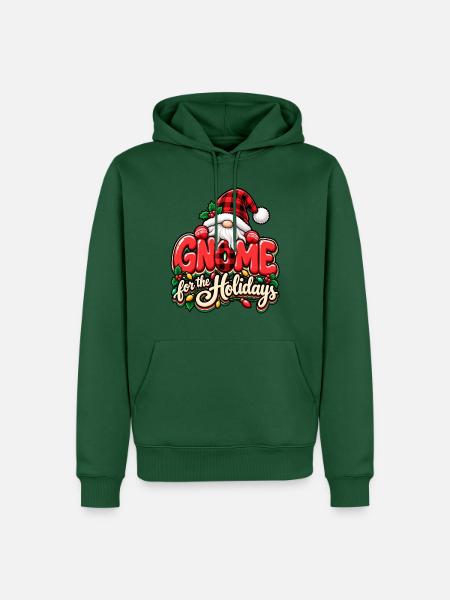 Gnom für die Holidays - Männer Premium Bio Hoodie - Flaschengrün