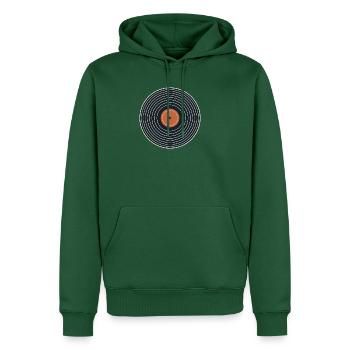 Vinyl Sessions - Männer Premium Bio Hoodie - Flaschengrün - Vorne - Nico (187cm)
