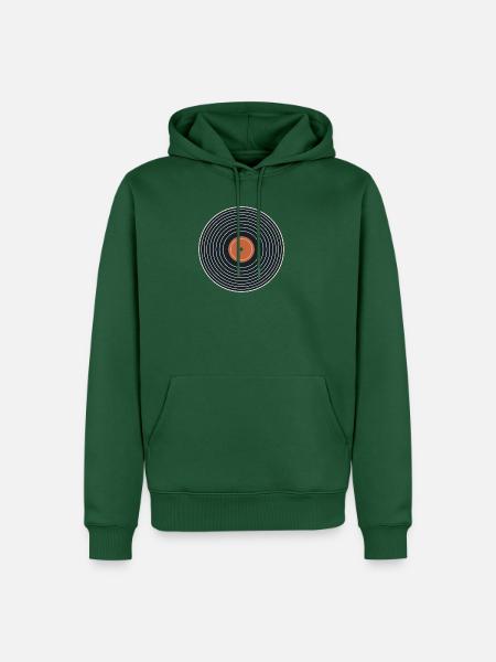 Vinyl Sessions - Männer Premium Bio Hoodie - Flaschengrün