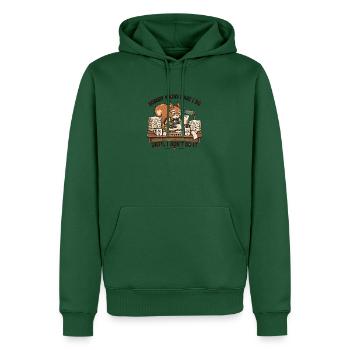 Niemand weiß, was ich tue, bis ich es tu - Männer Premium Bio Hoodie - Flaschengrün - Vorne - Nico (187cm)