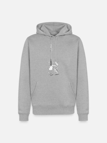 Asterix & Obelix Tchac! - Männer Premium Bio Hoodie - Grau meliert