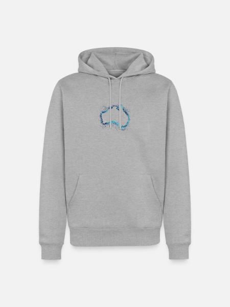 australien - Männer Premium Bio Hoodie - Grau meliert
