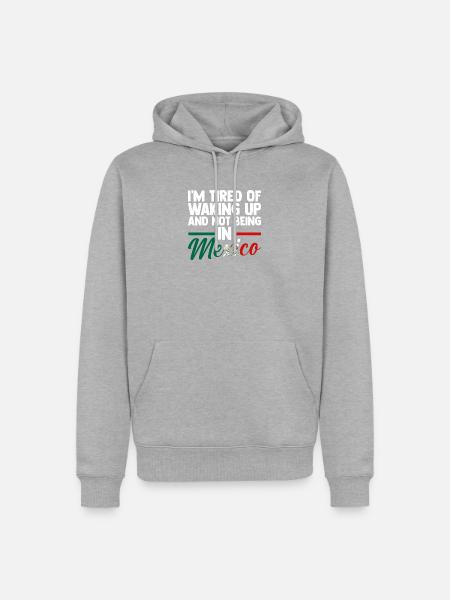 Mexican Mexico - Männer Premium Bio Hoodie - Grau meliert