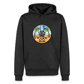 Ameise lustige Cartoon Sommer Strand Sonnenbrille Aufkleber - Männer Premium Bio Hoodie - Anthrazit meliert - Vorne - Thijin (182cm)