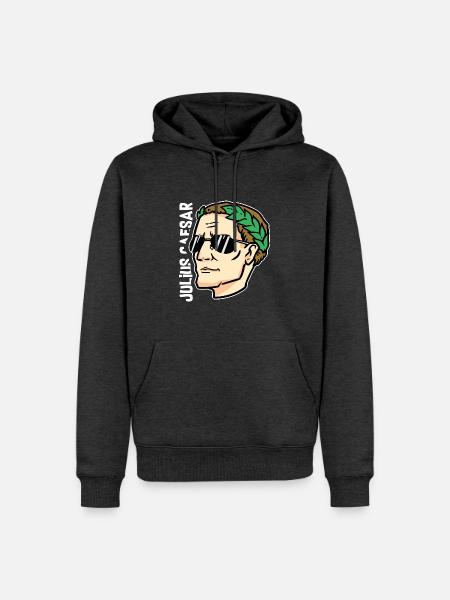 Wagemutiger Cäsar Triumphator - Männer Premium Bio Hoodie - Anthrazit meliert