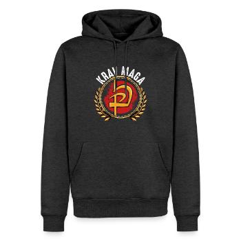 Krav Maga - Männer Premium Bio Hoodie - Anthrazit meliert - Vorne - Thijin (182cm)