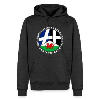 Scottish, Welsh, Cornish Independence, Celtic - Men’s Premium Organic Hoodie - heather anthracite - Front - Thijin (182cm)