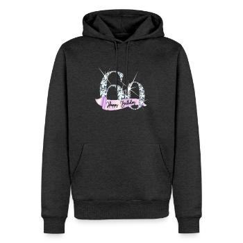 Happy Birthday 60. Geburtstag Geschenk Diamanten - Männer Premium Bio Hoodie - Anthrazit meliert - Vorne - Thijin (182cm)