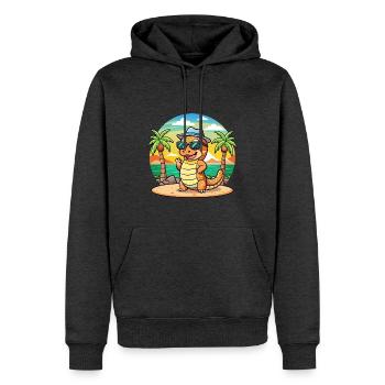 Anaconda Funny Cartoon Summer Beach Sunglasses - Men’s Premium Organic Hoodie - heather anthracite - Front - Thijin (182cm)