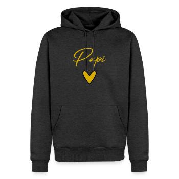 OPA. VATERTAG. ALLES GUTE ZUM GROSSVATERTAG - Männer Premium Bio Hoodie - Anthrazit meliert - Vorne - Thijin (182cm)