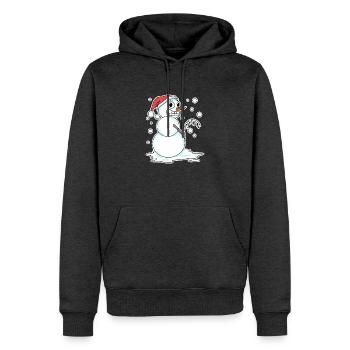 Snowman funny - Men’s Premium Organic Hoodie - heather anthracite - Front - Thijin (182cm)