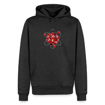 Würfel - Männer Premium Bio Hoodie - Anthrazit meliert - Vorne - Thijin (182cm)