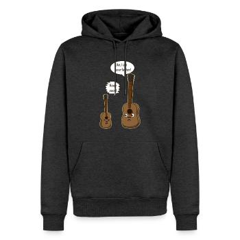Guitar Father - Männer Premium Bio Hoodie - Anthrazit meliert - Vorne - Thijin (182cm)