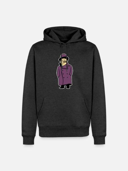 Zielstrebiger Winston Churchill - Männer Premium Bio Hoodie - Anthrazit meliert