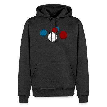Boccia - Boule - Männer Premium Bio Hoodie - Anthrazit meliert - Vorne - Thijin (182cm)