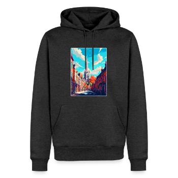 Winchester England Uk Reiseposter Souvenir WPA - Männer Premium Bio Hoodie - Anthrazit meliert - Vorne - Thijin (182cm)