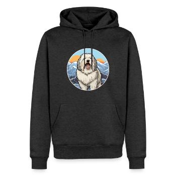 Alter englischer Schäferhund Hunderasse Cartoon Kawaii Wate - Männer Premium Bio Hoodie - Anthrazit meliert - Vorne - Thijin (182cm)