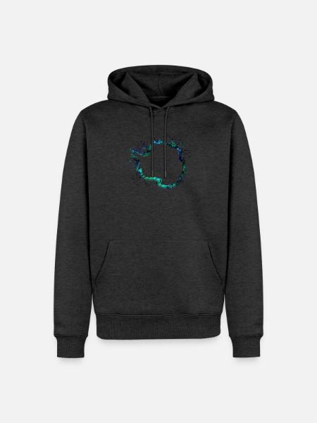 Antarktis Südpol - Männer Premium Bio Hoodie - Anthrazit meliert