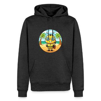 Bee Funny Cartoon Summer Beach Sunglasses - Men’s Premium Organic Hoodie - heather anthracite - Front - Thijin (182cm)