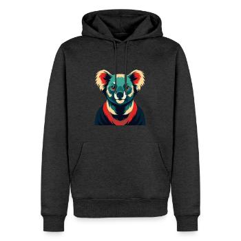 Koala Cartoon Character Colorful Pet Animal - Men’s Premium Organic Hoodie - heather anthracite - Front - Thijin (182cm)