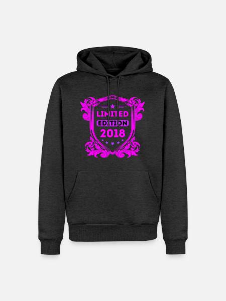 2018 - Männer Premium Bio Hoodie - Anthrazit meliert