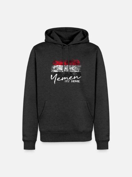 Yemen Jemen - Männer Premium Bio Hoodie - Anthrazit meliert
