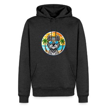 Bouvier Des Ardennes Hunderasse Cartoon Sonnenbrille - Männer Premium Bio Hoodie - Anthrazit meliert - Vorne - Thijin (182cm)