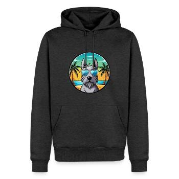Scottish Terrier Hunderasse Cartoon Sonnenbrille Strand - Männer Premium Bio Hoodie - Anthrazit meliert - Vorne - Thijin (182cm)