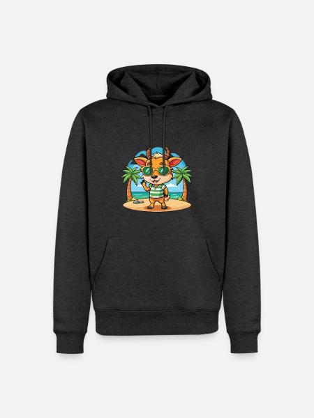 Antelope Funny Cartoon Summer Beach Sunglasses - Men’s Premium Organic Hoodie - heather anthracite