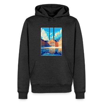 Versailles Frankreich Vintage Reiseplakat Souvenir - Männer Premium Bio Hoodie - Anthrazit meliert - Vorne - Thijin (182cm)
