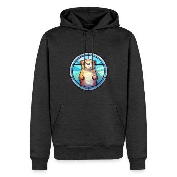 Gopher Buntglas Bunte Karikatur Kawaii Anima - Männer Premium Bio Hoodie - Anthrazit meliert - Vorne - Thijin (182cm)