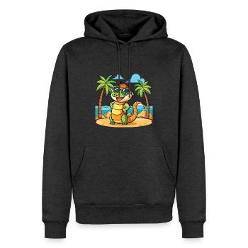Anaconda Funny Cartoon Summer Beach Sunglasses - Men’s Premium Organic Hoodie - heather anthracite - Front - Thijin (182cm)