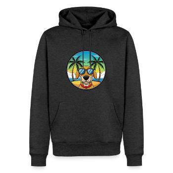 Transsilvanischer Windhund Rasse Cartoon Sonnenbrille - Männer Premium Bio Hoodie - Anthrazit meliert - Vorne - Thijin (182cm)