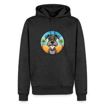 Deutscher Wachtelhund Hunderasse Cartoon Sonnenbrille - Männer Premium Bio Hoodie - Anthrazit meliert - Vorne - Thijin (182cm)