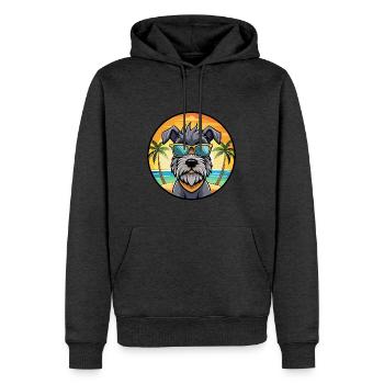 Bouvier Des Ardennes Hunderasse Cartoon Sonnenbrille - Männer Premium Bio Hoodie - Anthrazit meliert - Vorne - Thijin (182cm)