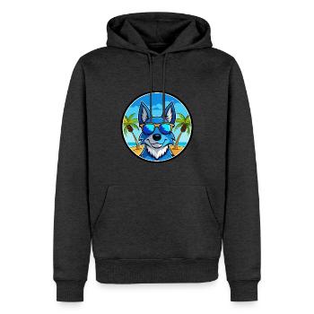 Blue Heeler Hunderasse Cartoon Sonnenbrille Strand - Männer Premium Bio Hoodie - Anthrazit meliert - Vorne - Thijin (182cm)
