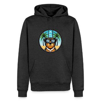 Lunettes de soleil Rottweiler Dog Cartoon Summer Beach - Sweat à capuche Premium bio Homme - anthracite chiné - Devant - Thijin (182cm)
