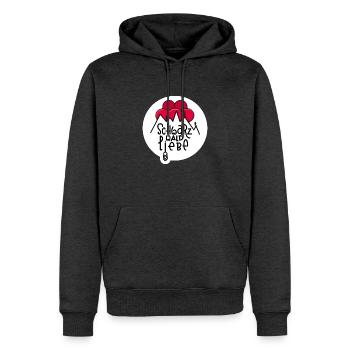 Schwarzwaldliebe Bollenhut - Männer Premium Bio Hoodie - Anthrazit meliert - Vorne - Thijin (182cm)