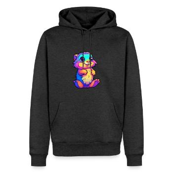 Gopher Buntes Aquarell Cartoon Kawaii Tier - Männer Premium Bio Hoodie - Anthrazit meliert - Vorne - Thijin (182cm)