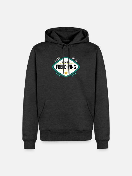 Freitauchen Tauchen - Männer Premium Bio Hoodie - Anthrazit meliert