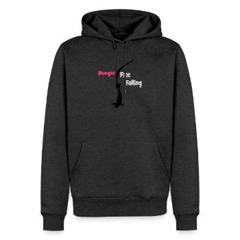Bungee Fall - Männer Premium Bio Hoodie - Anthrazit meliert - Vorne - Thijin (182cm)